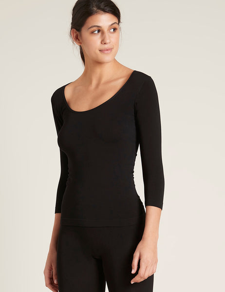 3/4 Sleeve Top - Black