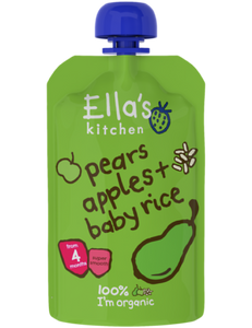 pears apples + baby rice - 7 x 120 g