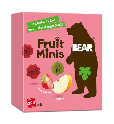 Fruit Minis Multipack Strawberry & Apple - 5 x 20 g
