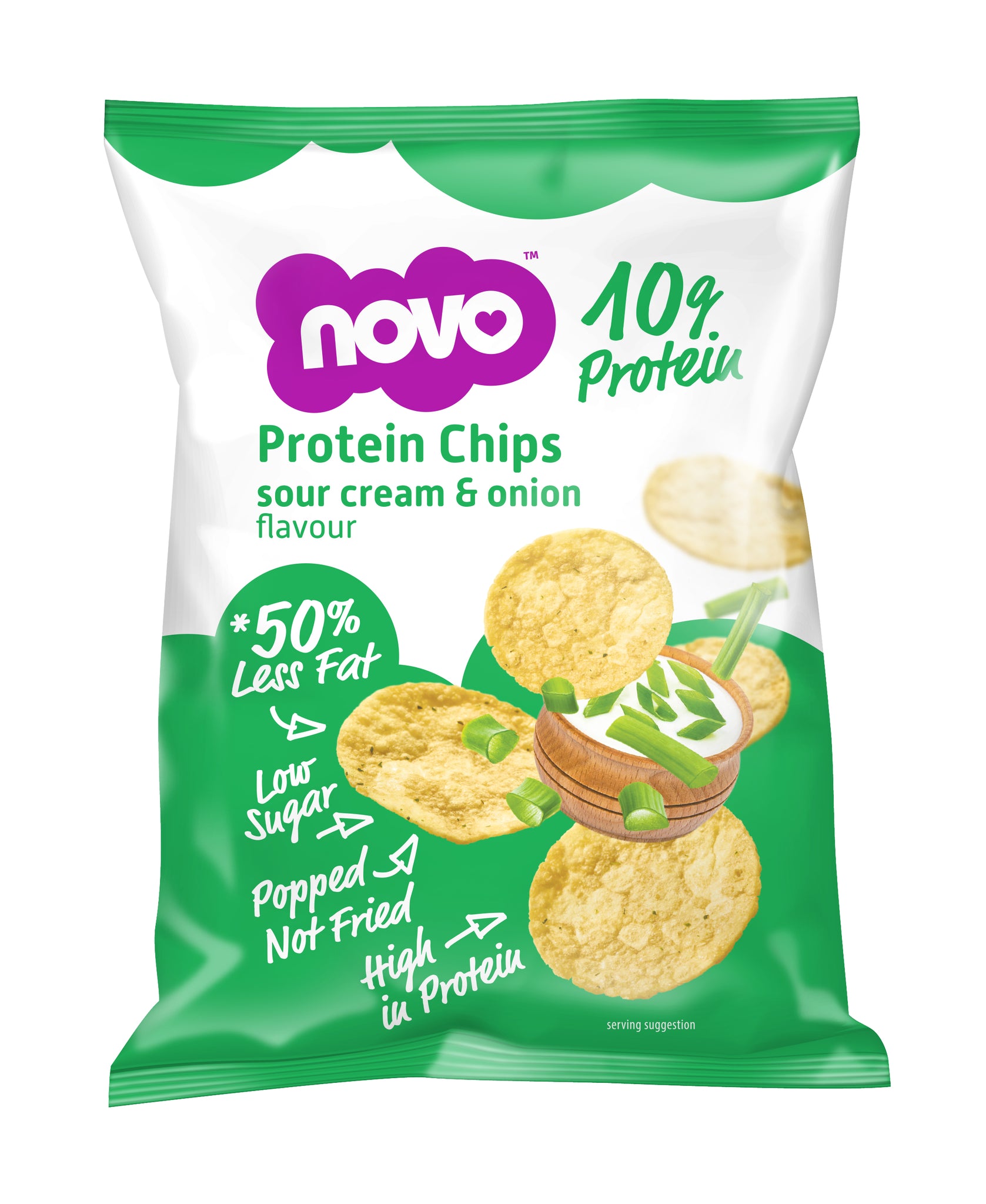 Protein Chips Sour Cream & Onion - 6 x 30g