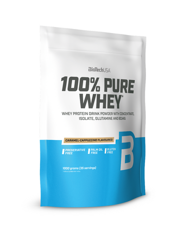 100% Pure Whey Protein Caramel-Cappuccino - 1 x 454g