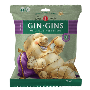 Gin-Gins Original Ginger Chews Bag - 12 x 60g