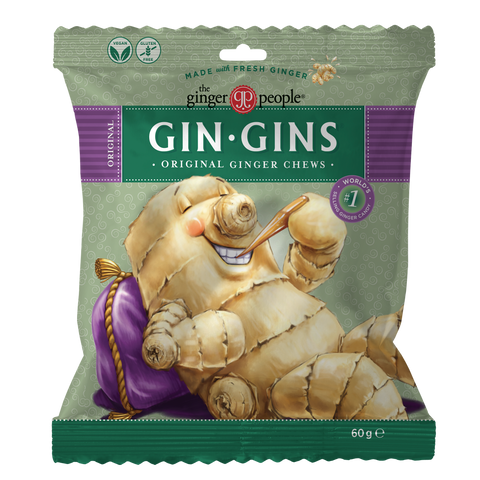 Gin-Gins Original Ginger Chews Bag - 12 x 60g