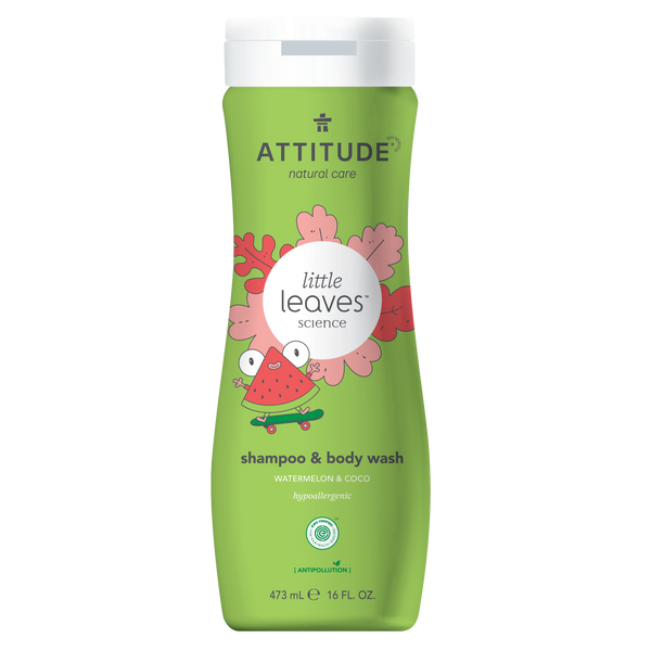 Little Leaves Shampoo and Body Wash 2-in-1 for kids - Watermelon & Coco