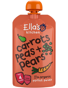 Carrots peas + pears