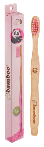 Bamboo Toothbrush Kids Supersoft Pink - 20 x 1 toothbrush
