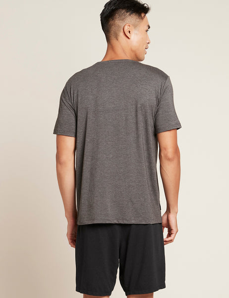 Men's V-Neck T-Shirt - Dark Grey Marl