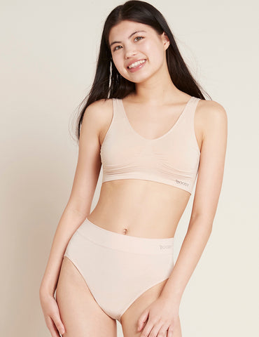 Padded Shaper Crop Bra - Nude