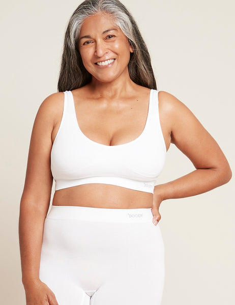 Padded Shaper Crop Bra - White