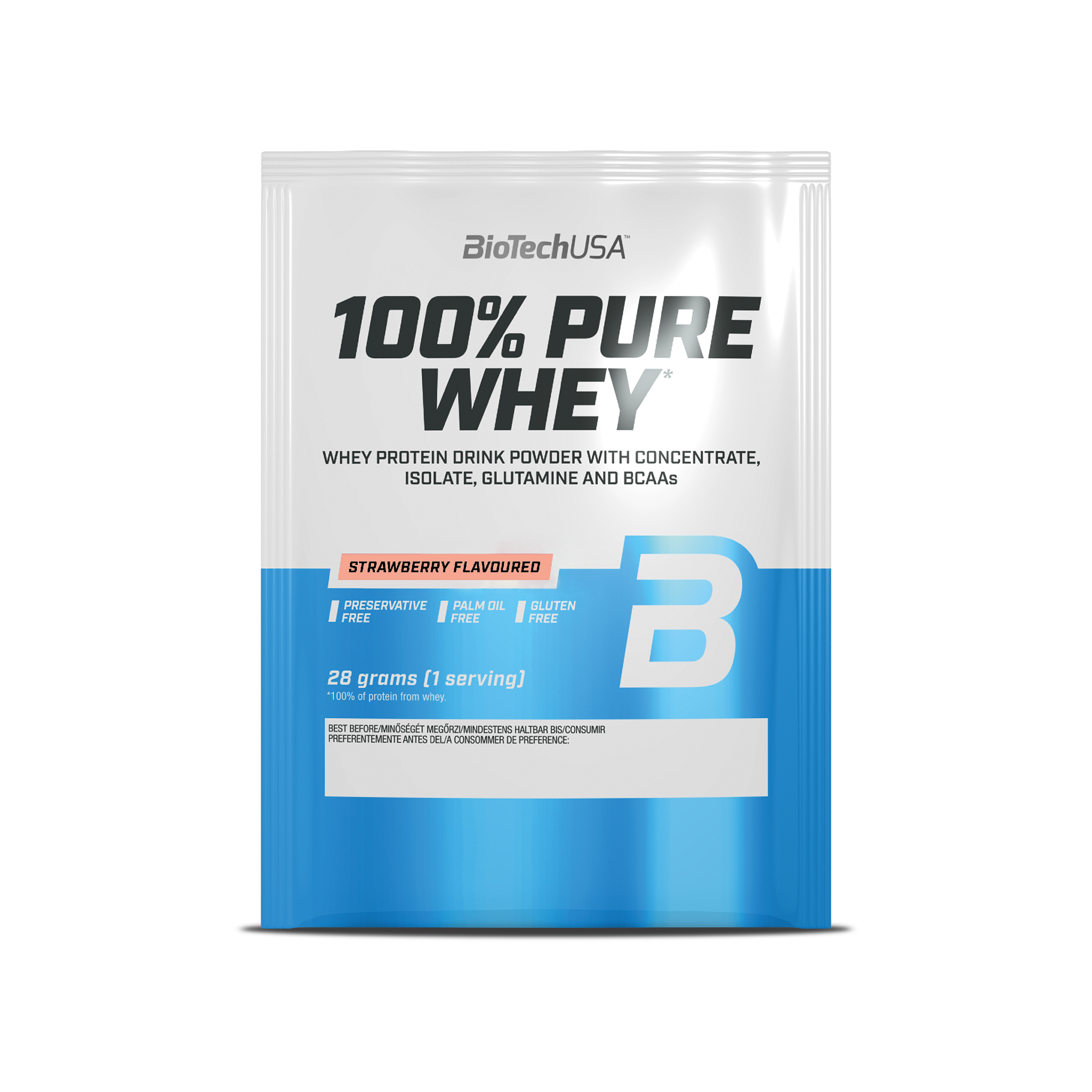 100% Pure Whey Protein Strawberry - 1 x 28g