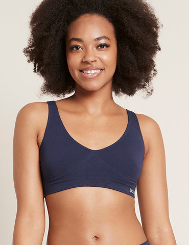 Shaper Crop Bra - Navy