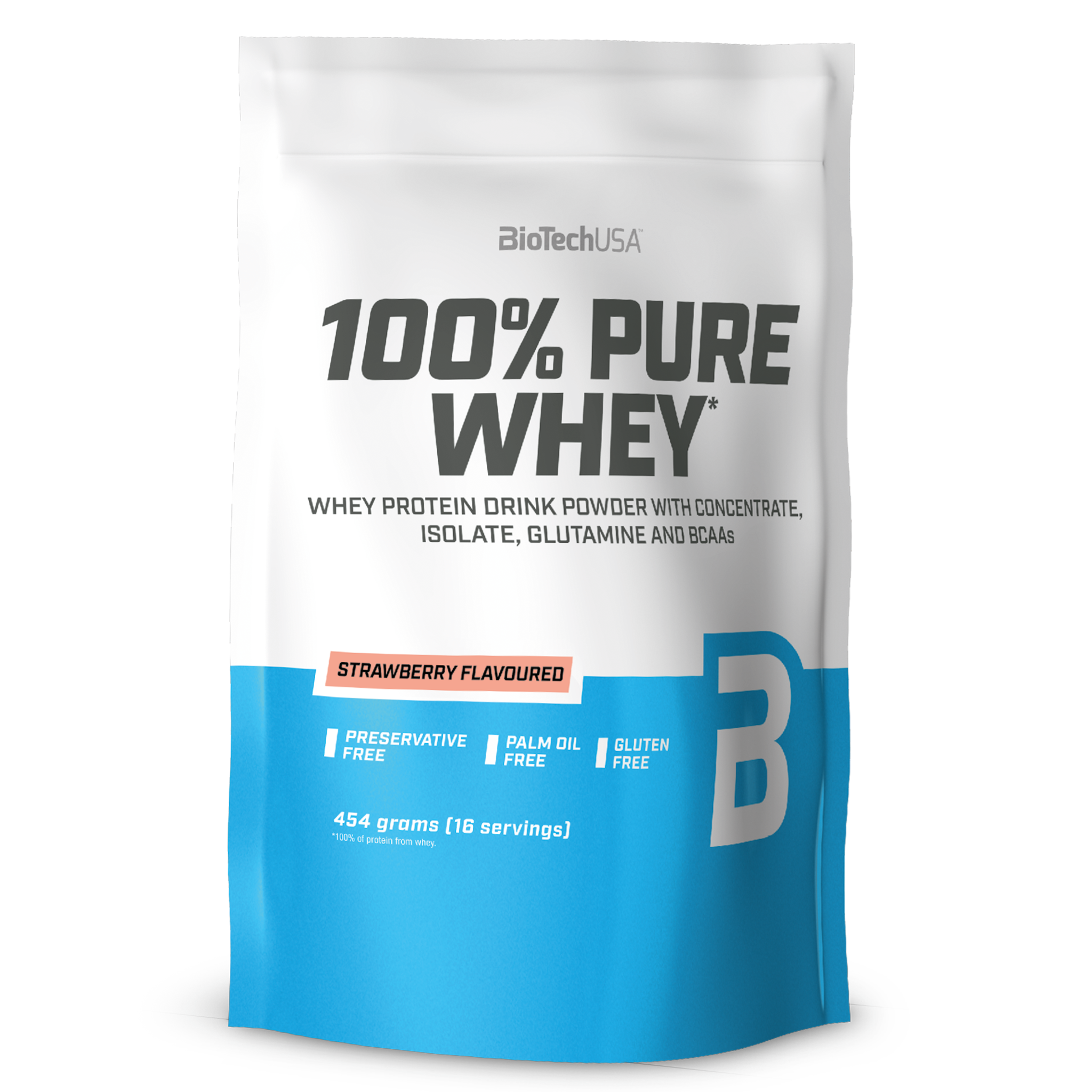 100% Pure Whey Protein Strawberry - 1 x 454g